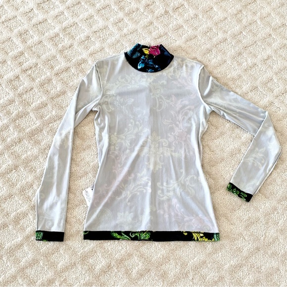 VERSACE 🇮🇹 Jeans Couture Velour Top - Picture 13 of 14